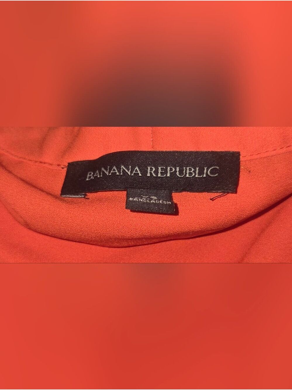 Banana Republic Coral Off Shoulder Blouse Bell Sleeve Top XS - Picture 8 of 10